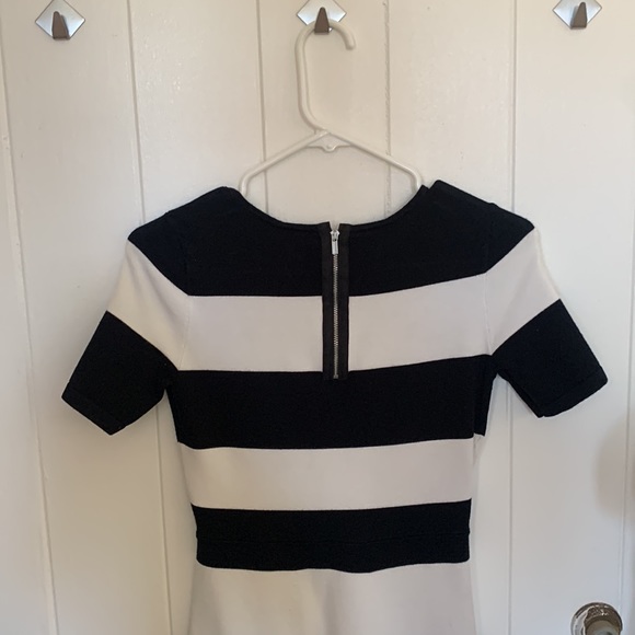 BCBG Black and White Striped Dress - Picture 5 of 8